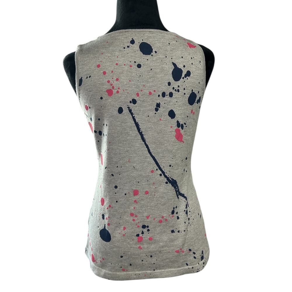 JW Los Angeles Angel Knit Gray Splatter Tank Top XS - Picture 2 of 3